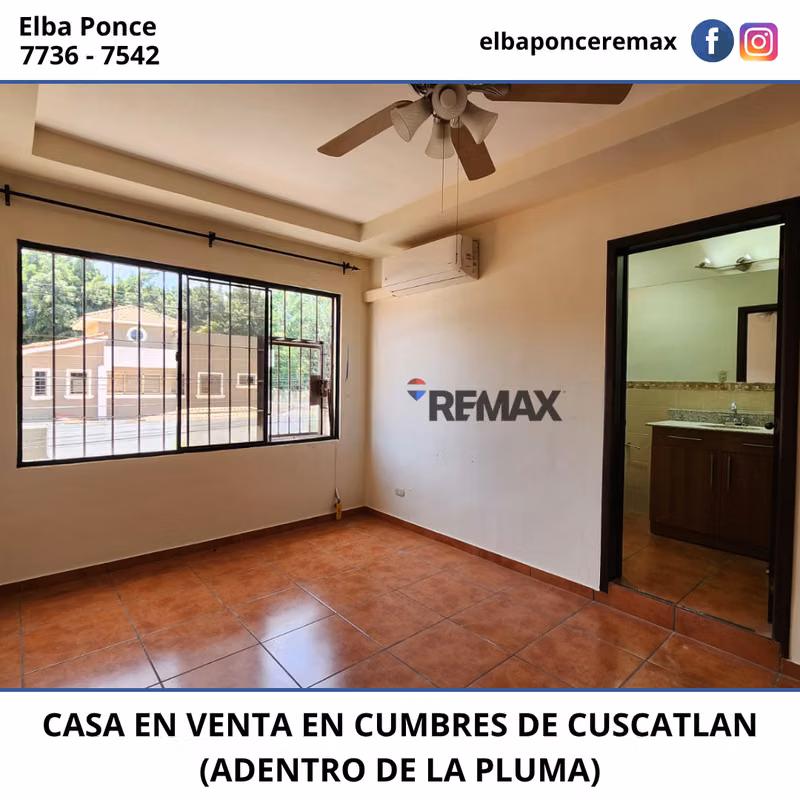 EN VENTA | CASA AMPLIA Y ELEGANTE EN CUMBRES DE CUSCATLÁN (ADENTRO DE LA PLUMA), foto 2